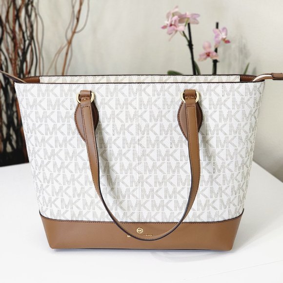 NEW! Michael Kors Beth Large Tote Shoulder Hand Bag Purse - Picture 2 of 11